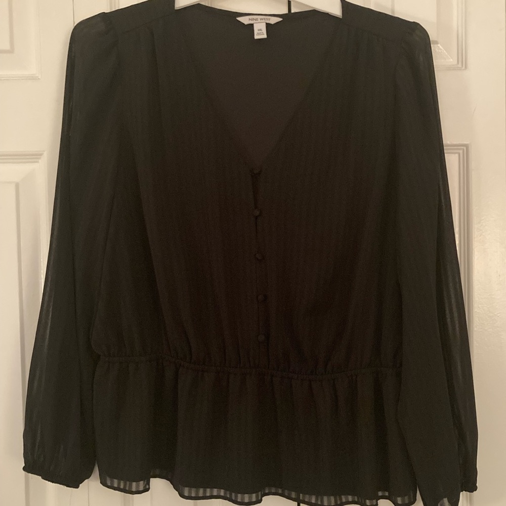 Nine West Peplum Top (NWOT)